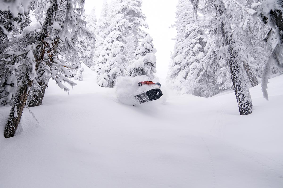 All-Mountain Snowboard (floating through deep powder)